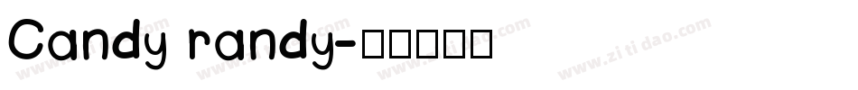 Candy randy字体转换